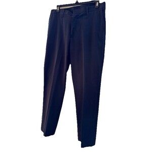 Lee Relaxed Fit Flat Front Blue Pants Men's 36x32 Stain Wrinkle Resistant